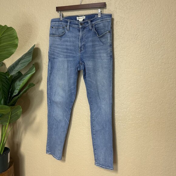 Madewell Mens Athletic Slim Authentic Flex Jeans Bleecker Wash Size 35/32 - Picture 2 of 7